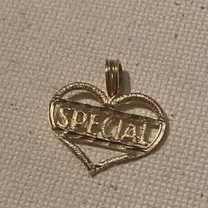 Pendant Only 14k Yellow Gold Special Heart Pendant